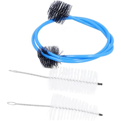 3-delige Trompet Schoonmaakset Mondstuk Ventiel Flexibele Borstel Muziekinstrument Onderhoudstool blue