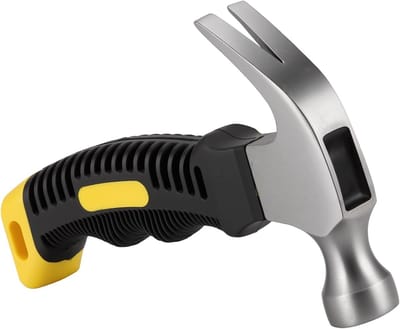 Kleine Klauwhamer van 8 oz, Mini Hamer voor Timmerwerk met Comfortabele Grip voor Spijker Verwijdering, 165 x 103 x 25mm, Handgereedschap voor Doe-Het-Zelf Projecten