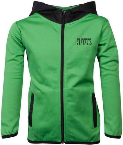 Marvel The Hulk - Kids Teq Vest Met Capuchon Kinderen - Kids 110 - Groen