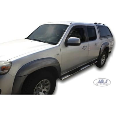 Déflecteurs d'air - J&J AUTOMOTIVE - Mazda BT-50 - Fumé - Acrylique renforcé - Installation facile
