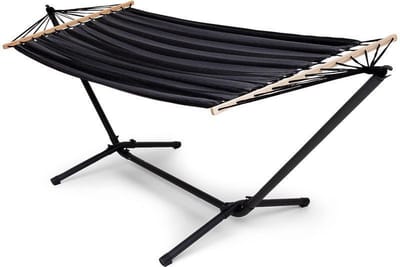 HOME hangmat met standaard - Extra stabiel - 290 x 100 cm