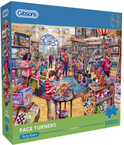 Gibsons - Meeslepend Boeken ("Page Turners") - Tony Ryan - 500XL stukjes - 68×49cm - Legpuzzel voor Volwassenen