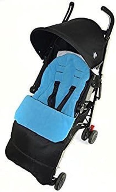 Voetenzak Kinderwagen - Babyzak Stoelvoering - Warm Blijven - Uitritsbaar - 48 x 40 cm - Blauw