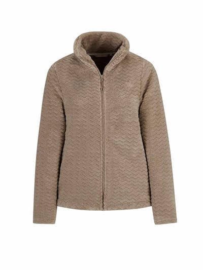 BJØRNSON Maike Fleece Vest Dames - Zomer - Maat 36 - Licht Beige