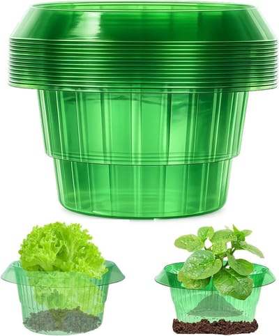 15 Stuks Slakkenbeschermringen voor Groenten, Bescherming voor Sla en Koolplanten, Mini Kassen Effect voor Optimale Groei