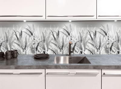 Keukenwand met print - Varens