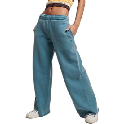 Vrouwelijke rechte joggingsbroek met verwasde look Superdry