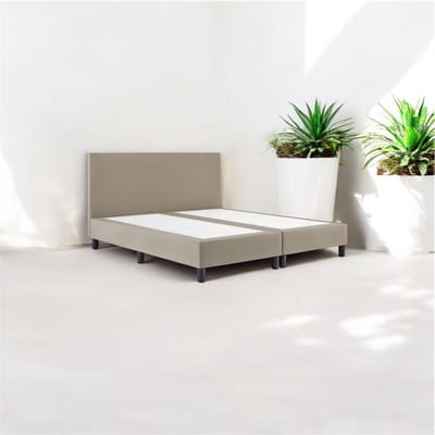 Boxspring Essential - 120x200 Zonder matras - Beige Glad - BG Homestyling