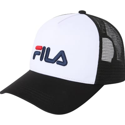 FILA Bargana Trucker Cap Black-bright White Taglia: OS | Berretti Outlet | Unisex | Bianco