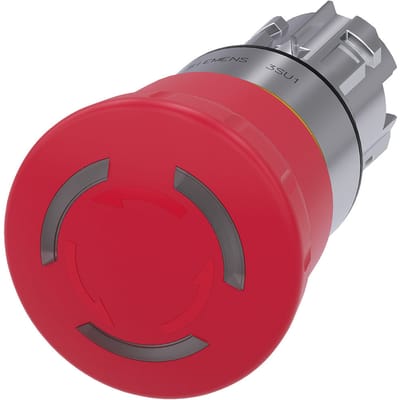 Siemens 3SU1051-1HB20-0AA0 Noodstop-paddenstoelknop Vergrendelbaar IP66, IP67, IP69/IP69K 1 stuk(s)