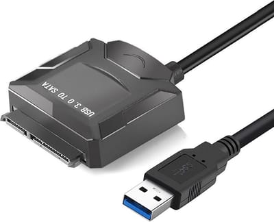 USB 3.0 naar SATA adapter kabel - Data kabel voor harde schijf / schijven driver - uitbreiden - 2,5 / 3,5 inch SSD HDD lezer - zwart