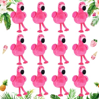 612 Stuks Mini Knuffel Flamingo 15cm Flamingo Pluche Speelgoed Bulk Voor Verjaardagsfeestje Bedankje Goodie Bag Zomer Kerstboom Decoratie