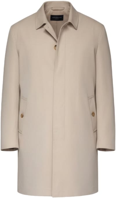 OMBRE Jas - Lange Mouw - Knopen - Effen Beige S