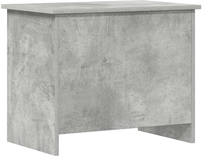 vidaXL - Opbergkist - met - opslag - Betongrijs - 60 - x - 40 - x - 50 - cm - Bewerkt - hout