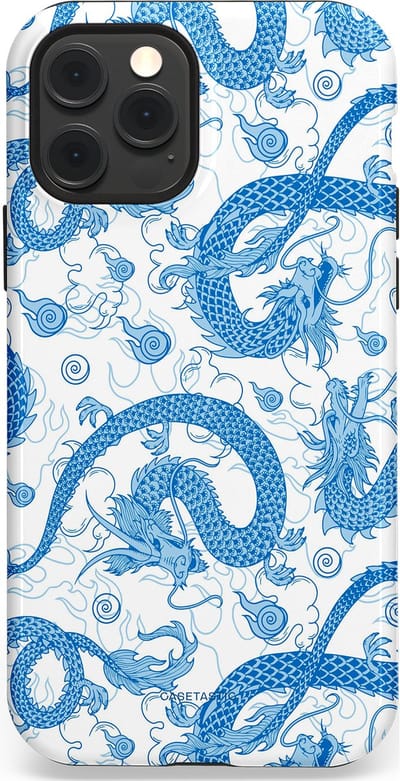 Casetastic Hoesje Geschikt voor Apple iPhone 12/12 Pro Magsafe - Stijlvolle Beschermende Duo-layer Case - Drakengloed