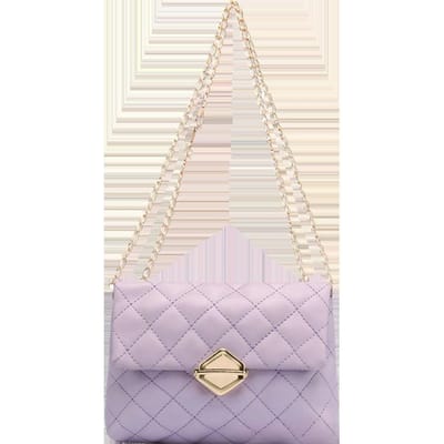 Tassen voor Dames Koreaanse Stijl Diamanten Kettingtas Dames Één Schouder Crossbody Tas white
