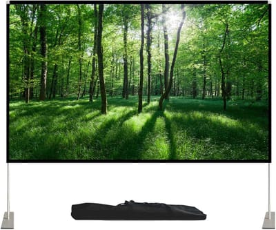 Projectiescherm - Filmscherm - Thuisbioscoop Creëren - Kreukvrij Polyester - Tot 120 Inch - Wit
