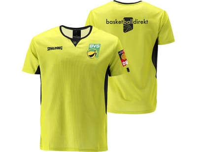Spalding Offizielles Bvs Referee T-shirt Geel