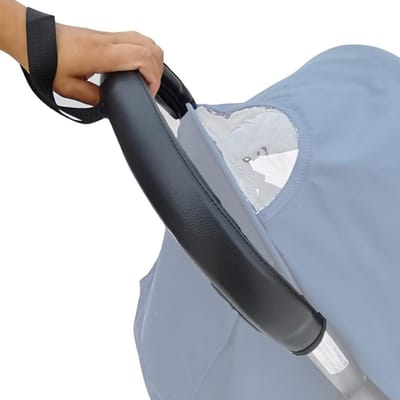 Beschermhoes voor kinderwagenhandvat van PU-leer met handvatopening en accessoires voor babywagens