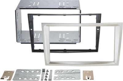 2-DIN Paneel geschikt voor Opel Astra H / Corsa D/ Zafira B/ Antara - Kleur: Satin Stone