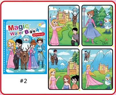 Winter Uitverkoop! 1+1 Deal Vakantiecadeau | Magisch Water Kleurboek voor Kinderen | Herbruikbare Water Tekening | Kleuren met Waterpen | Frozen winteravontuur