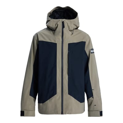 Quiksilver Ultralight Stretch 20k Jas Beige,Groen S Man
