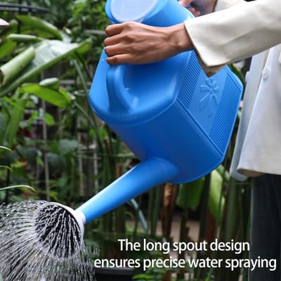 Gieter met Lange Tuit - Waterkan Kamerplant - Planten Water Geven - Ergonomische Handgreep - 10L - Blauw