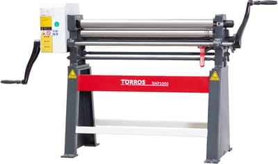 Manuele plaatwals | 1050 mm - 2 mm staal | 300 kg Heavy Duty Torros RMF1000