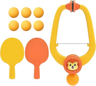 Deurpongspel Kinderen - Tafeltennis Trainer - Actief Spel - Verstelbare Hoogte - 26 x 16 x 6 cm - Uniek