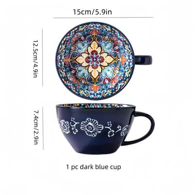 Boheemse Ochtendthee Mok, 13,5 oz Keramische Koffiemok voor Familie  Collega's Leraren Vrouwen  Mannen Zussen  Broers  Grappig 601-700ml gray