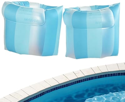 Zwembad Arm Drijvers - Zwembandjes Kinderen - Leren Zwemmen - Verstelbaar Drijfvermogen - 1 Paar - Blauw