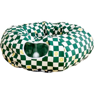 Seven Pets Katten Tunnel, Rond, Opvouwbaar, Donut-Vormig, Krasbestendig, Haarbestendig, Stressverlichting, Bewegingsverlichting, O-Vormig, Ronde Band Tunnel,