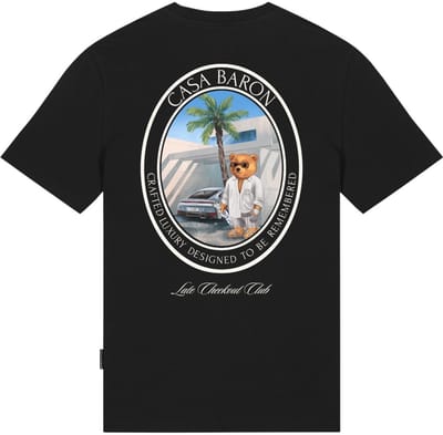 Baron Filou Heren T-shirt Zwart CLXVIII Backprint