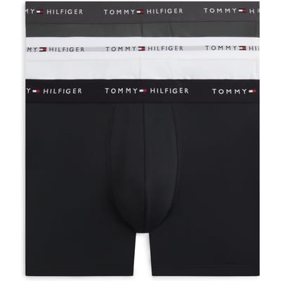 Tommy Hilfiger 3-pack Boxer Brief Blk/wht/drk Ash Taglia: L | Biancheria intima Outlet | Uomo