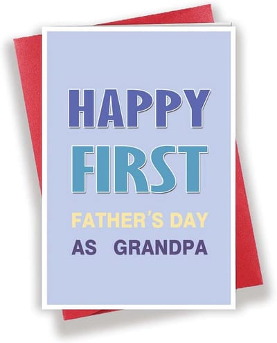 Unieke Vaderdagkaart Voor Opa Ter Gelegenheid Van Zijn Eerste Vaderdag