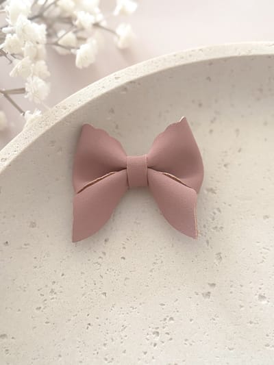 Strik Julie - Dusty Pink - Haarstrik - Haarstrikken voor Meisjes - Strikken voor Kinderen - Handgemaakte Haaraccessoires