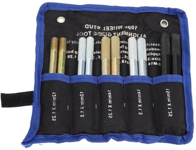 Wieluitlijn Pinnen - Wielhanger Gids - Wielmontage Gemak - Stevige Metalen Constructie - 10 Stuks - Zilver