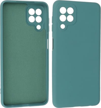 Hoesje Geschikt voor de Samsung Galaxy A22 4G - Fashion Color Backcover Telefoonhoesje - Donker Groen