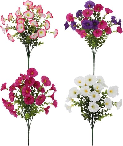 Realistische Kunstbloemen Set van 4 voor Binnen en Buiten - Perfect voor Vazen, Tuinen en Bruiloften