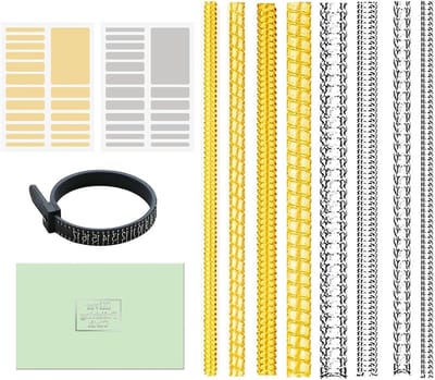 12 Stuks Ringmaat Versteller voor Losse Ringen - Maat Sizer, Polijstdoek en Gereedschap voor Juwelen Aanpassing en Maatbepaling