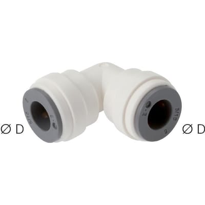 12mm 90 graden L-verbinding POM Insteekfitting EPDM [2 Stuks]