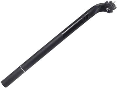 Fiets Zadelpen - Zadelbuis - Comfortabel Fietsen - Dubbele Bout Bevestiging - 27.2 x 400mm - Mat Zwart