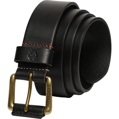 Superdry Classic Leren Riem Zwart S