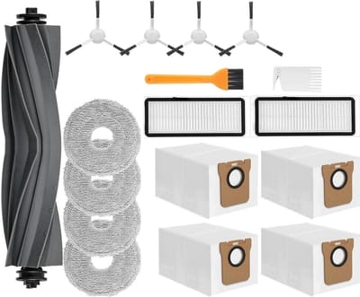 PolkaHome® Complete Accessoireset geschikt voor Dreame L10s Ultra, L10 Ultra, L10s Pro, L10s Pro Gen 2, L10 Prime, L10 Pro & Xiaomi X10+, X20+ – Hoofdborstel, Filters, Stofzakken, Zijborstels en Dweilpads