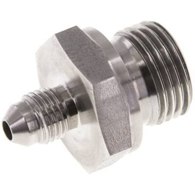 JIC  Dubbele Nippel G1/2'' X UNF 7/16''-20 RVS FKM 310bar