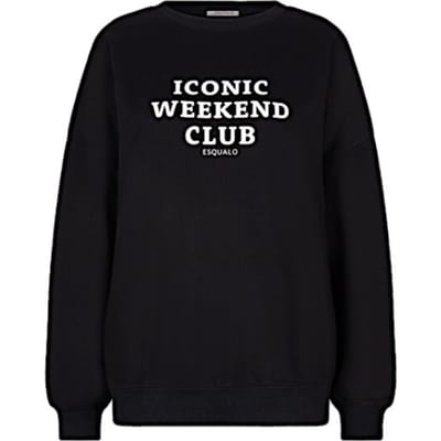 Esqualo sweater F25-05522 - Black