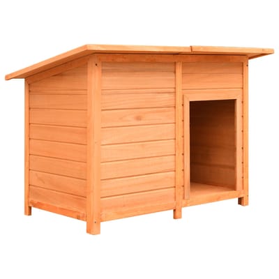 vidaXL - Hondenhok - 120x77x86 - cm - massief - grenenhout - en - vuurhout