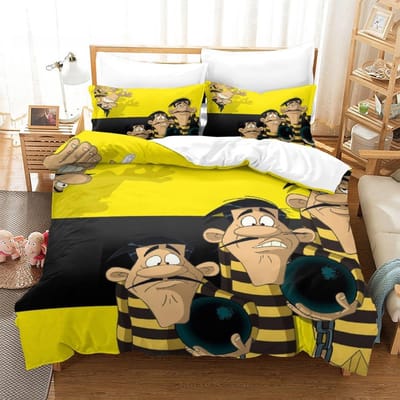 Nieuwe Lucky Le Beddengoed Collectie Enkel Tweepersoons Volledig Queen King Size Bed Collectie Volwassene Kind Slaapkamer Dekbedovertrek Collecties 3D Anime Met Beddengoed C EU SK(260x220cm)