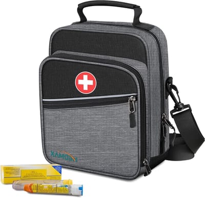 Grote geïsoleerde tas voor medicijnen, insuline en EpiPen, noodtas voor diabetes en astma accessoires