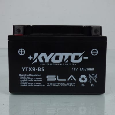 accu sla kyoto voor motor ktm 390 rc 2014 tot 2023 ytx9-bs sla / 12v 8ah nieuw